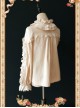 Warm Milk Tea Pure Cotton Apricot Color Lace Puff Sleeve Classic Lolita Shirt