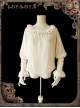 Mechanical Puppet Series Rice White Transparent Stripes Steam Punk Lolita Shirt