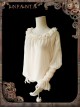 Mechanical Puppet Series Rice White Transparent Stripes Steam Punk Lolita Shirt