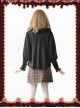 Sugar And Matcha Series Black Retro Bats Sleeve Classic Lolita Shirt