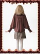 Sugar And Matcha Series Dark Brown Retro Bats Sleeve Classic Lolita Shirt