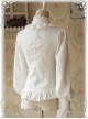 Strong Fragrance Series Thickened White Chiffon Long Sleeve Classic Lolita Shirt