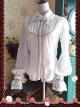 Chocolate Sauce Series Embroidery White Long Sleeve Classic Lolita Shirt