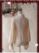 Chocolate Sauce Series Embroidery Mocha Color Long Sleeve Classic Lolita Shirt