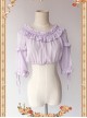 Violet Lovely Puff Sleeve Lolita Super Short Top