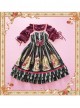 Wine Red Lovely Puff Sleeve Lolita Super Short Top