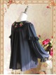 Strawberry Embroidery Series Double-sided Wear Black Chiffon Lolita Long Sleeve Shirt