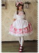 White Chiffon Lolita Super Short Top With Detachable trumpet Sleeve