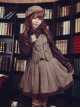 Detective Style Beck Street Dense Fog Series Khaki Lolita Vest