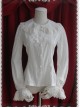 Thickened Chiffon Creamy-white Lace Long Sleeve Lolita Shirt