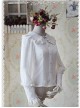 Infanta The Roses Funeral Series White Chiffon Glass Stripes Lolita Long Sleeve Shirt