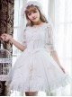 Chiffon Lace Circular Collar Lolita Half Sleeves Blouse