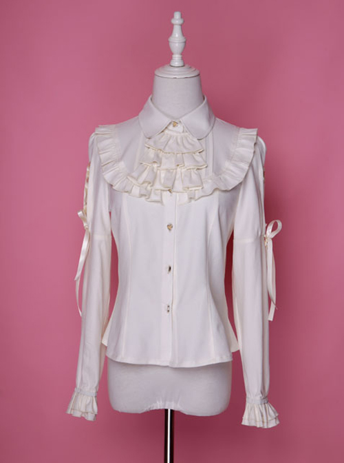 Retro Chiffon Gothic Lolita Long Sleeve Shirt