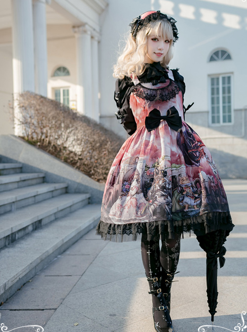 Retro Chiffon Gothic Lolita Long Sleeve Shirt