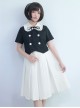 College Style Retro Cute Double-breasted Lolita Blouse