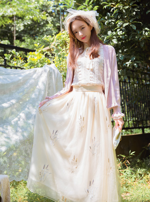 Retro Lace Elegance Bowknot Lolita Shirt