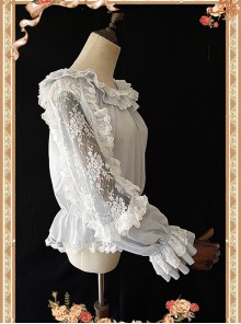 Infanta Jenny Cookies Series Lace Hollow Out Classic Lolita Shirt