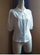 Chiffon Lapel Classic Lolita Short Sleeve Shirt