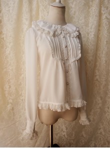 Retro Doll Collar Classic Lolita Long Sleeve Shirt