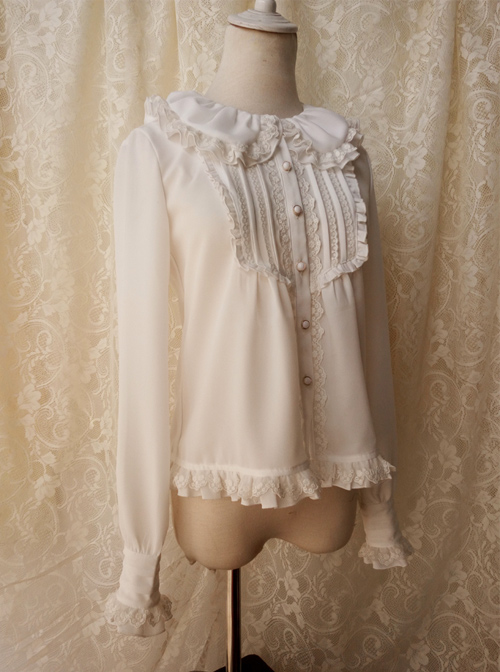 Retro Doll Collar Classic Lolita Long Sleeve Shirt