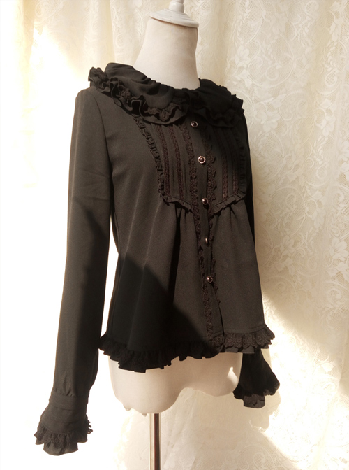 Retro Doll Collar Classic Lolita Long Sleeve Shirt