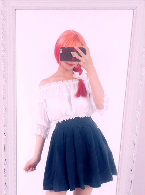 Chiffon Lace Classic Lolita Half Sleeve Shirt