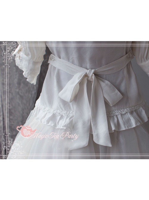 Magic Tea Party Fragrant Summer Series White Lace Half Sleeve Lolita Shirt