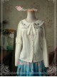 Magic Tea Party Rose Tea Party Series White Chiffon Long Sleeve Lolita Shirt