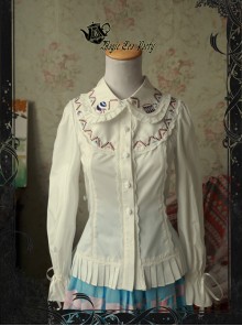 Magic Tea Party Circus Maiden Series Embroidery Lace Lolita Shirt