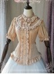 Magic Tea Party Composite Silk Satin Face Chiffon Classic Lolita Shirt