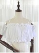 Chiffon Ruffles Sling Lolita Super Short Shirt