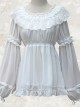 Ruffle Collar Lace Classic Lolita Long Puff Sleeves Shirt