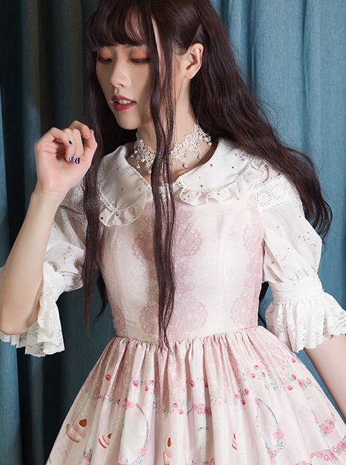 Bronzing Constellation Doll Collar Classic Lolita Shirt