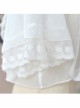 Ruffles White Classic Lolita Short Style Pullover Shirt