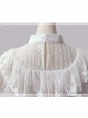 Chinese Style White Lace Sheep-leg Sleeve Classic Lolita Shirt