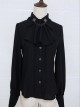 Elegant Lapel Gothic Lolita Long Sleeve Retro Shirt