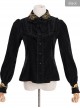 Thicken Corduroy Gothic Lolita Long Sleeve Shirt