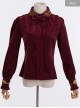 Thicken Corduroy Gothic Lolita Long Sleeve Shirt