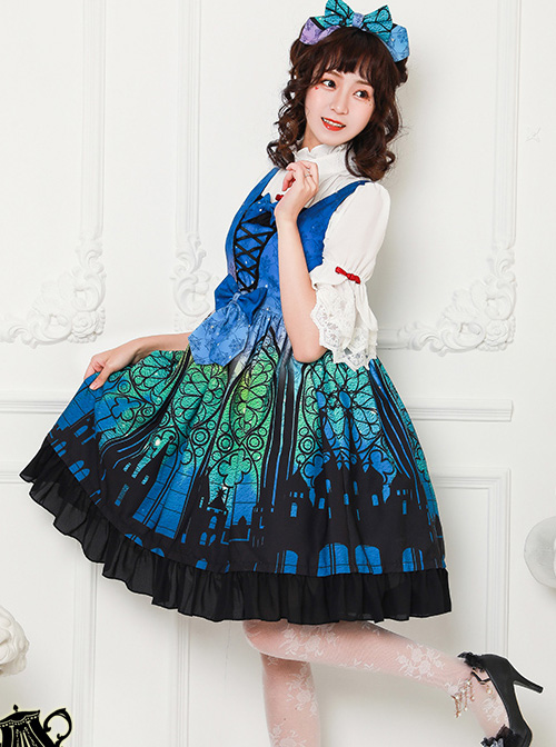 Magic Tea Party City Of Aurora Series Blouses Chinese Style Classic Lolita Short Sleeve Shirt