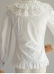 Cute Pure Black Or White Classic Lolita Long Sleeve Shirt