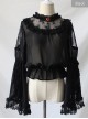 Lace Ruffle Pendant Classic Lolita Chiffon Shirt