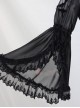 Lace Ruffle Pendant Classic Lolita Chiffon Shirt