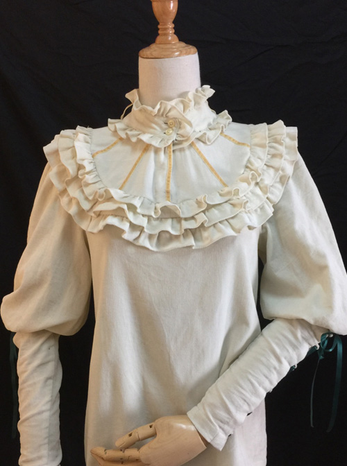 Ruffles Leg-of-mutton Sleeves Classic Lolita Elegance Shirt
