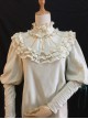 Ruffles Leg-of-mutton Sleeves Classic Lolita Elegance Shirt
