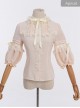 Coronation Bear Series Lace Ruffle Classic Lolita Chiffon Half Sleeve Shirt