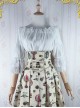Strawberry Witch Mechanical Balloon Series White Chiffon Classic Lolita Half Sleeve Shirt