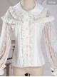 Retro Doll-collar Lace Hollowed Out Classic Lolita Long Sleeve Shirt