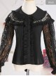 Retro Doll-collar Lace Hollowed Out Classic Lolita Long Sleeve Shirt