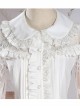 Retro Doll-collar Lace Hollowed Out Classic Lolita Long Sleeve Shirt