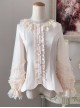 Colored Glaze Fence Series Petal Hem Classic Lolita Lace Long Sleeve Shirt